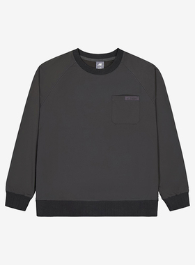 New Balance/NB正品新款男士复古圆领简约卫衣套头衫NCE35071-DKG