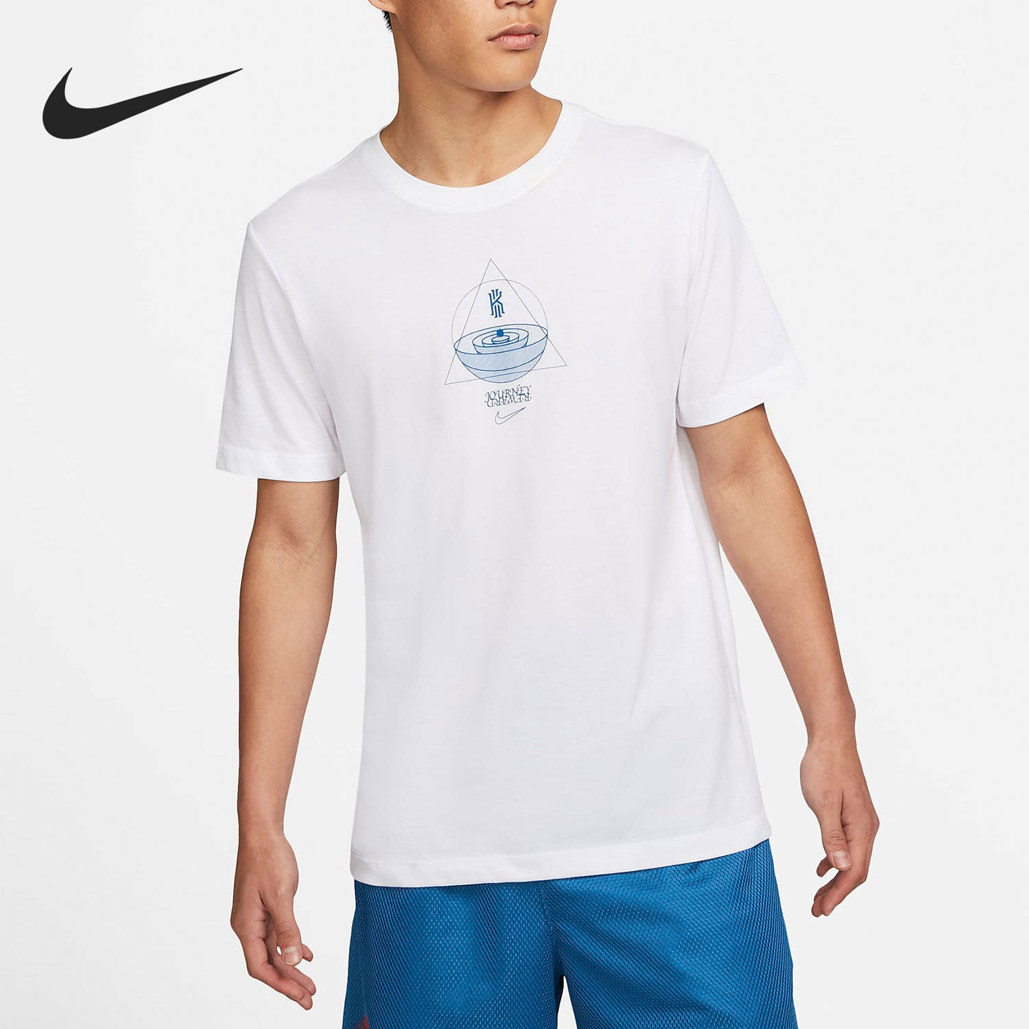 nike/耐克官方正品dri-fit kyrie logo男子篮球运动t恤dq1880-100