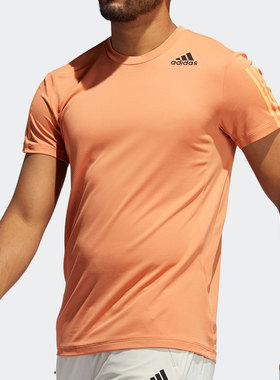 Adidas/阿迪达斯正品  新款夏季男子透气休闲运动短袖T恤GP7652