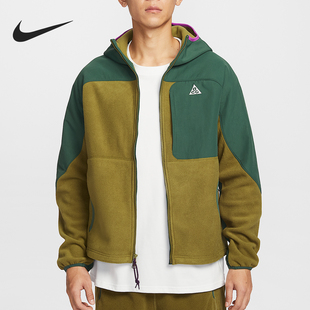 Nike/耐克官方正品舒适冬季款男士连帽拼接刺绣外套HJ2459-323