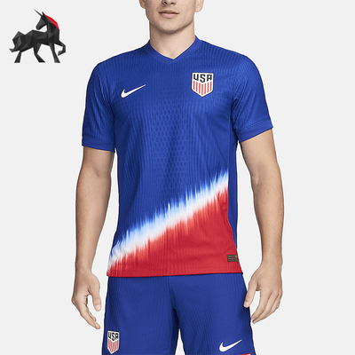 Nike/耐克正品2025秋季款男士套头运动足球V领透气短袖FJ4264-417