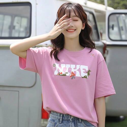 Nike/耐克正品Sportswear女士休闲针织经典宽松短袖IF0607-668