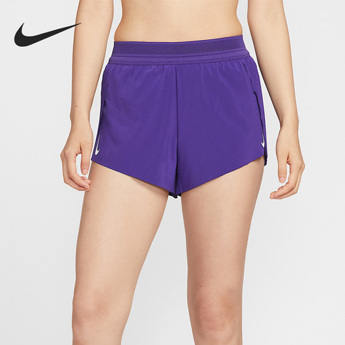 耐克女士跑步透气运动训练短裤