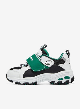 Skechers/斯凯奇正品D'LITES 魔术贴男小童运动熊猫鞋老爹鞋