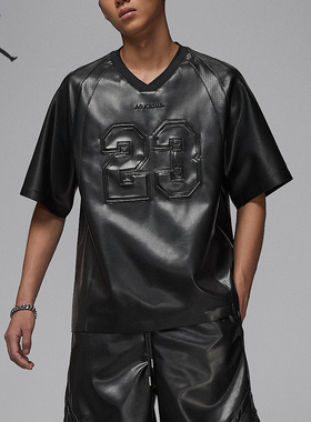 Nike/耐克正品JORDAN男士运动宽松透气套头V领休闲球衣HV1857-010