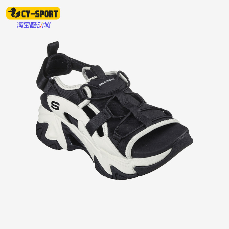 Skechers/斯凯奇正品新款女士轻便时尚机甲风运动凉鞋