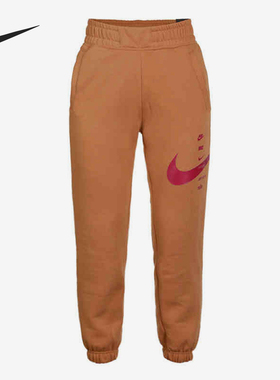 Nike/耐克正品2025女士加绒保暖中腰休闲运动卫裤CU5632-201