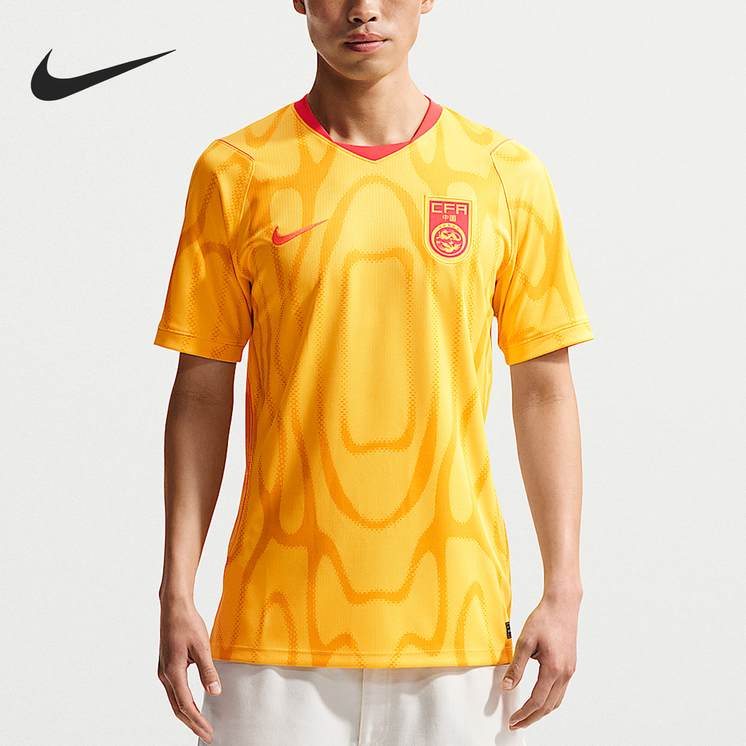 Nike/耐克官方正品Stadium新款男黄红色球类运动足球服IB5356-741