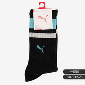 彪马正品 907012 当季 男女运动针织中筒袜一双装 新款 Puma
