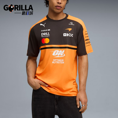 Puma/彪马正品MCLAREN男士透气运动圆领经典套头短袖T恤713952-01