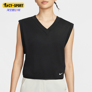 耐克正品 款 Nike 2025夏季 010 女士透气高尔夫无袖 休闲上衣IH0940