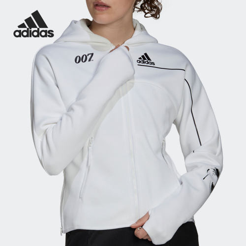 Adidas/阿迪达斯正品当季新款女子运动舒适连帽外套GN6814