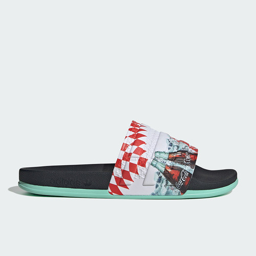Adidas/阿迪达斯正品三叶草男女同款经典时尚透气一字拖鞋KH6903