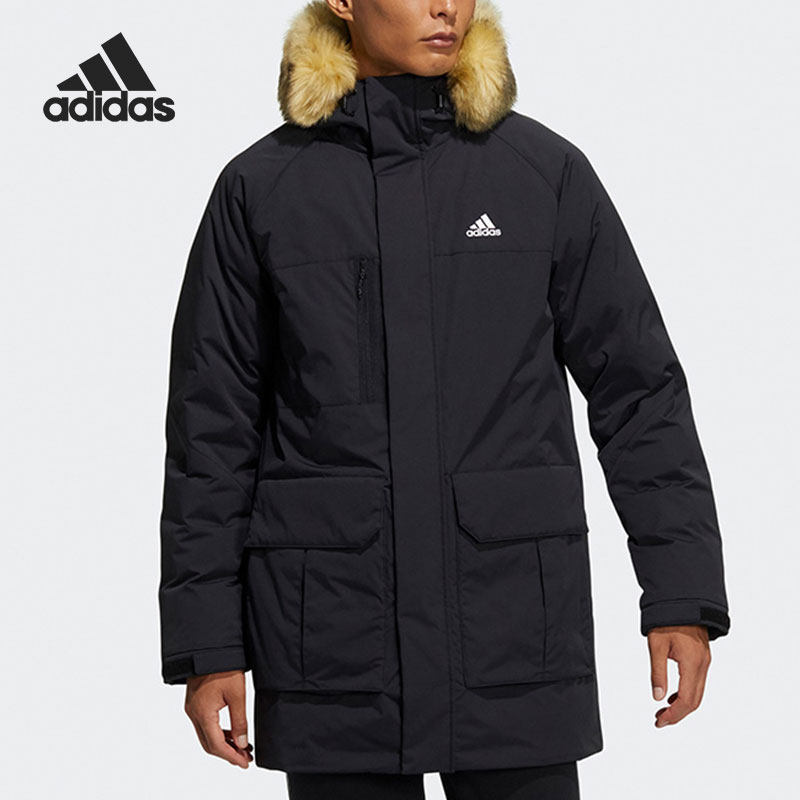 Adidas/阿迪达斯官方正品当季新款男子运动中长款羽绒服H20761