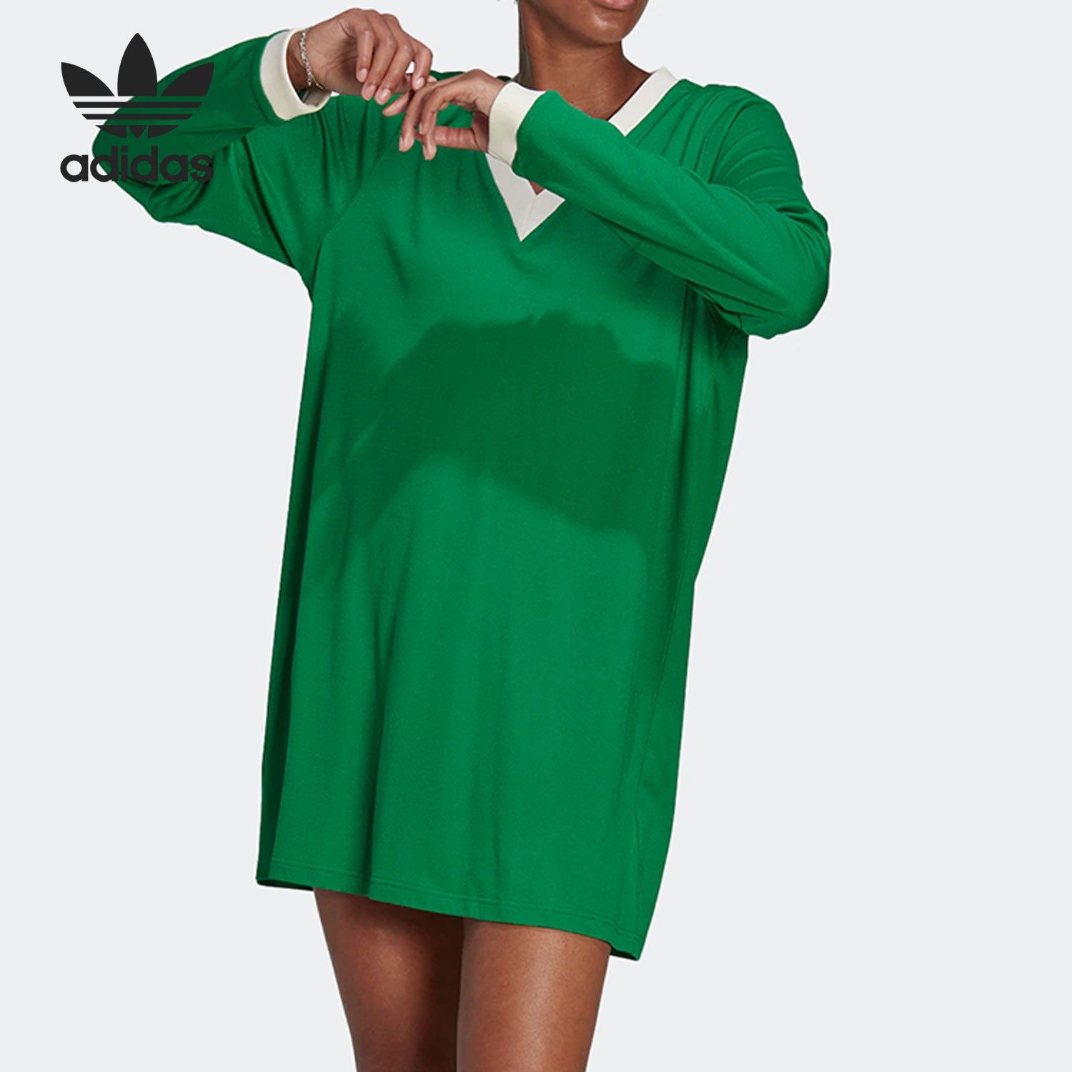 Adidas/阿迪达斯女子长袖连衣裙