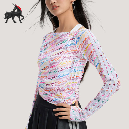 Adidas/阿迪达斯正品DCE MESH LS TE女士透气修身短袖T恤KR7600