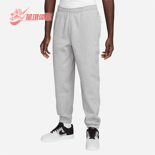 Nike/耐克正品Solo Swoosh男士中腰束脚运动长裤DX1364-063