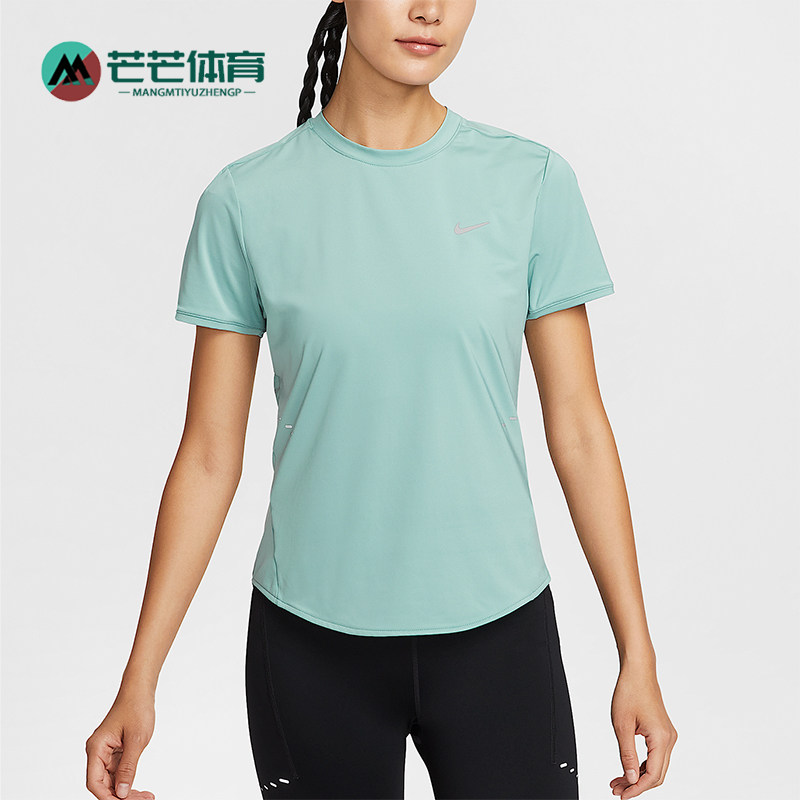 Nike/耐克正品Swift Dri-FIT女士跑步运动圆领透气短袖HM9699-017