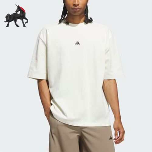 Adidas/阿迪达斯正品BASKETBALL男女同款短袖套头T恤KR2093