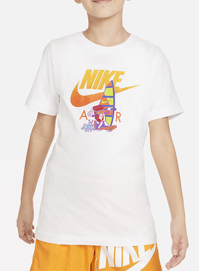 Nike/耐克正品Sportswear大童卡通印花简约休闲T恤FV5346-100