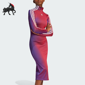 时尚 三叶草女士修身 潮流连衣裙JW9745 阿迪达斯正品 Adidas