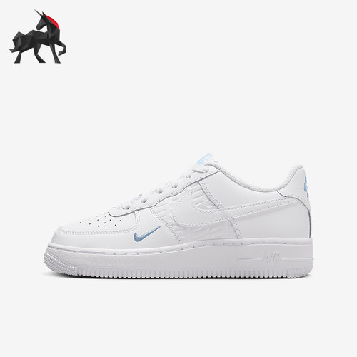 Nike/耐克正品Air Force 1 GS女子大童经典简约板鞋IH4475-100