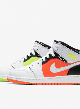 Nike/耐克正品Air Jordan1 Mid AJ1女子GS大童休闲板鞋554725-870