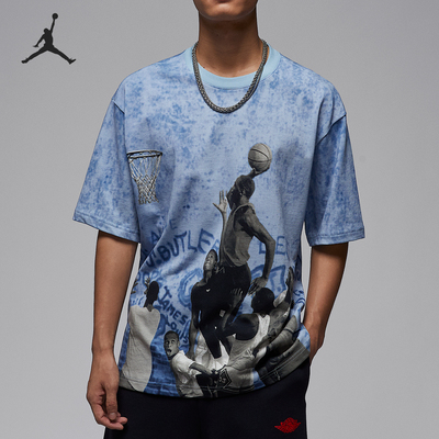 耐克男士图案时尚针织透气短袖