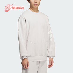 针织运动休闲宽松圆领套头卫衣KC0157 FOS男士 Adidas 阿迪达斯正品