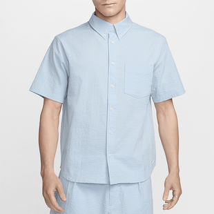 Nike/耐克正品新款男士翻领简约柔软短袖T恤衬衫FN3223-440