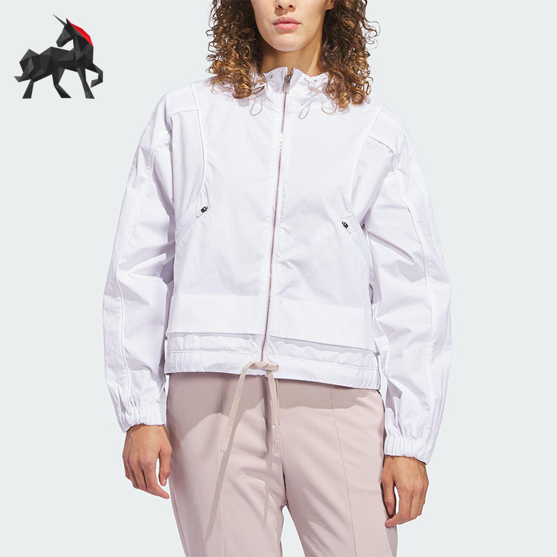 Adidas/阿迪达斯正品W BTC FZ HDY女士高尔夫运动外套JC9253