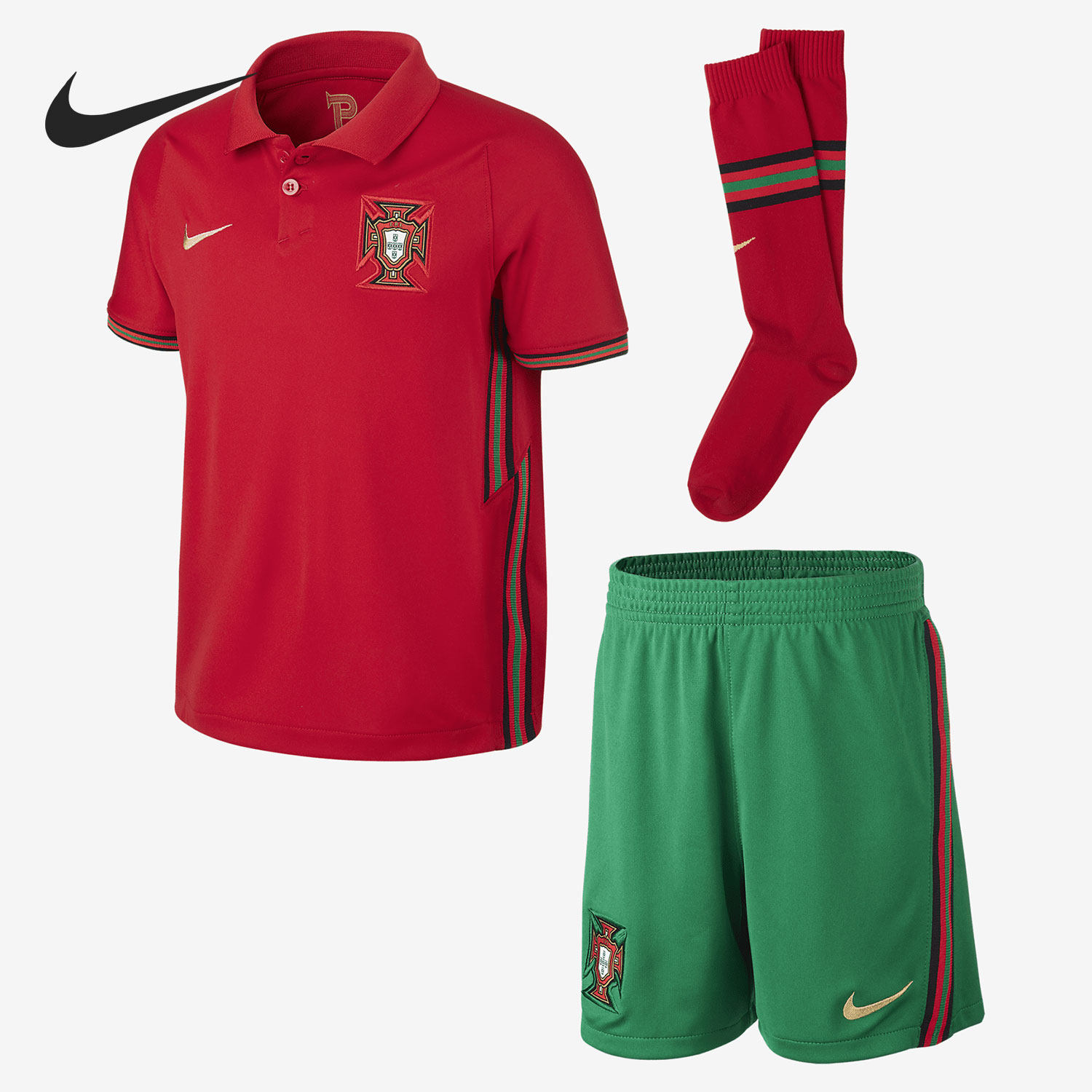 Nike/耐克正品新款大童主场足球运动短袖短裤套装CD1273-687
