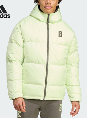 Adidas/阿迪达斯官方正品2025冬季款男士双面穿足球羽绒服JN3077