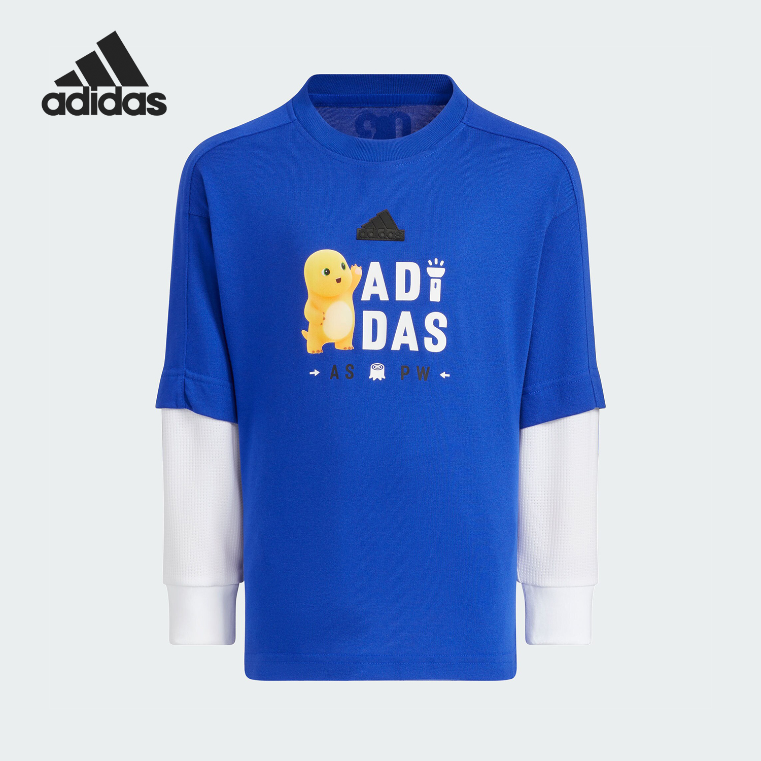 Adidas/阿迪达斯正品新款小童时尚印花运动休闲长袖JC6871