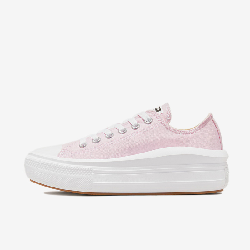 Converse匡威ChuckTaylorAllStarMove厚底增高粉色帆布鞋 571579C