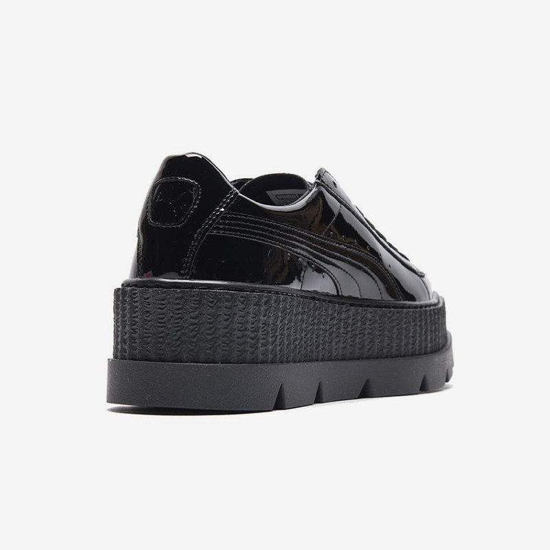 Puma/彪马正品春秋女士厚底时尚漆皮尖头轻便松糕鞋366270-01