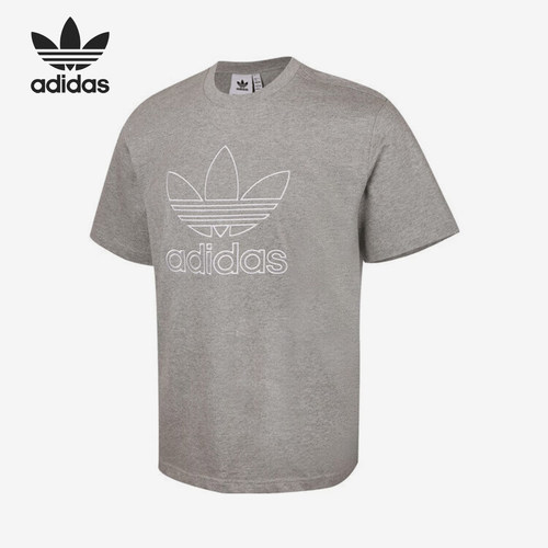 Adidas/阿迪达斯正品三叶草男士针织宽松经典休闲透气短袖JP1087
