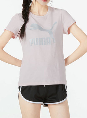 Puma/彪马官方正品新款女子跑步运动圆领宽松半袖T恤536351-16
