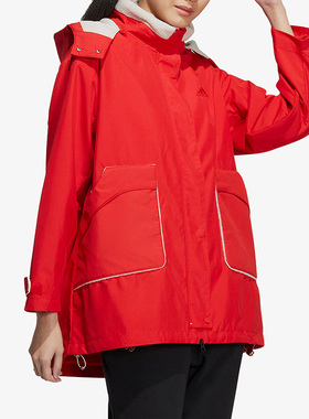 Adidas/阿迪达斯正品春季新款女子运动摇粒绒连帽外套HZ2995