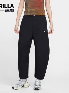 Nike/耐克正品Sportswear 女士刺绣宽松运动厚实九分裤HV2087-010