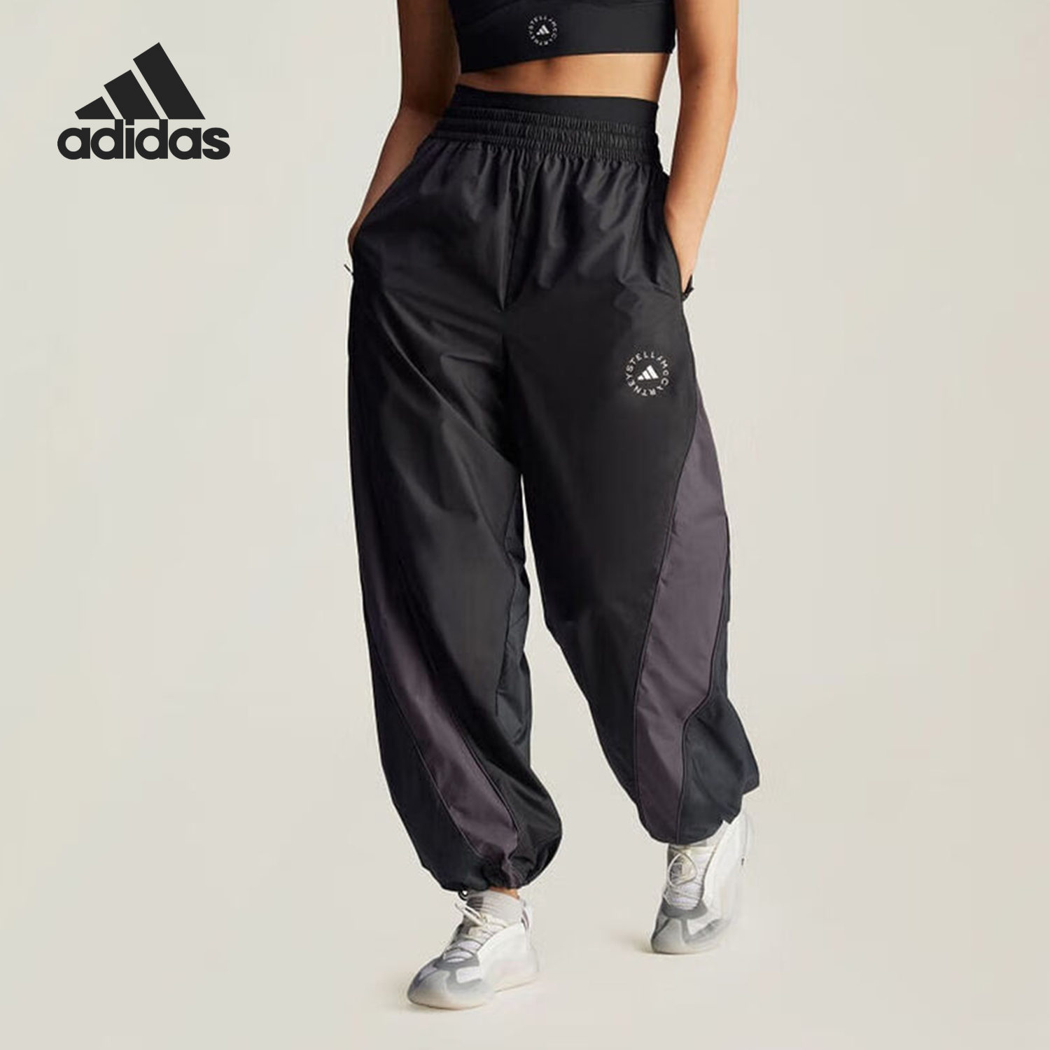 Adidas/阿迪达斯正品Stella系列女士梭织宽松运动裤JF6332