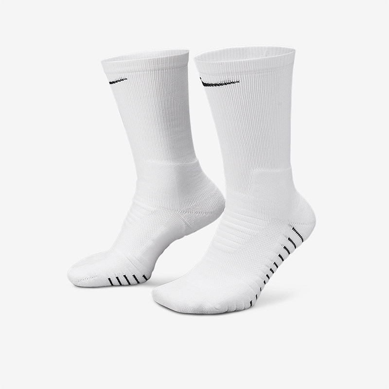 Nike/耐克正品2025斜跨男士经典足球训练运动袜一双装SX5698-100
