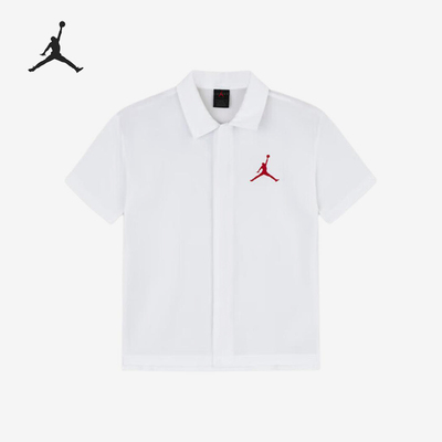 Nike/耐克正品Jordan大童衬衫柔软透气亲肤短袖T恤HM4779-100