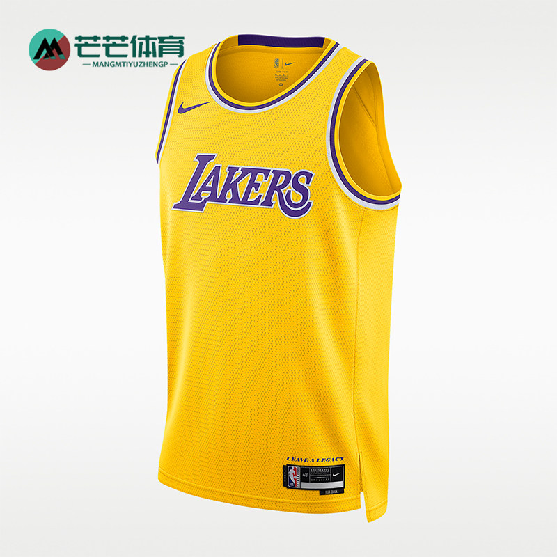 Nike/耐克正品NBASwingman新款男黄紫色经典篮球背心DN2140-728