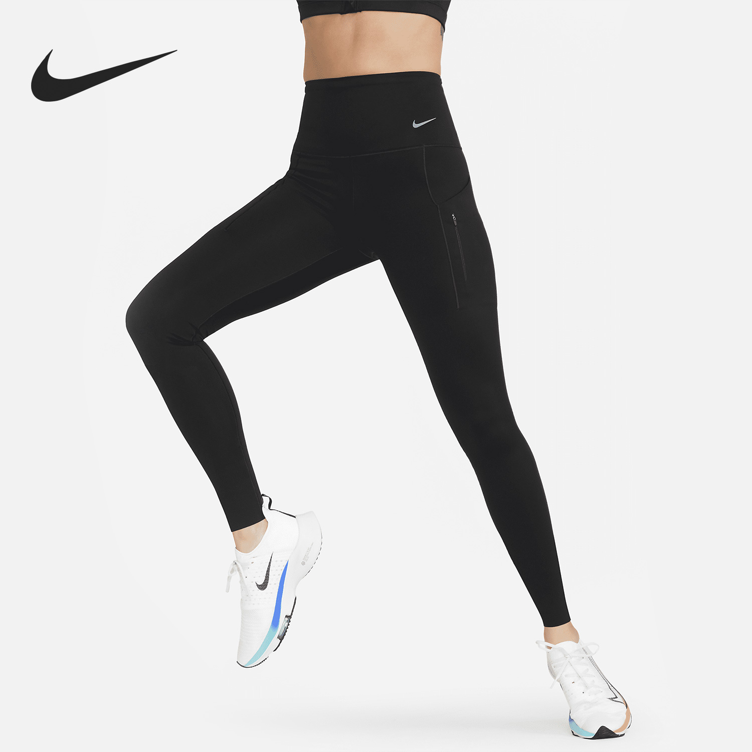 Nike/耐克正品春季新款女子训练紧身透气运动长裤 DQ5669-010