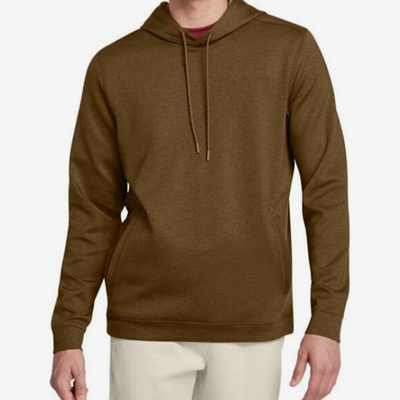 UA/安德玛正品Meridian男士运动抓绒保暖套头连帽卫衣1379668-498