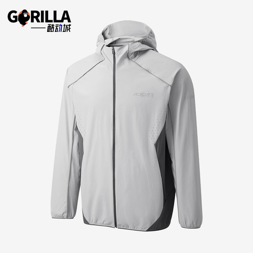 Adidas/阿迪达斯正品DRYWV连帽拉链长袖夹克经典男夹克外套KQ5301