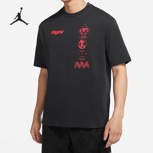 Nike/耐克正品Air Jordan男子宽松舒适印花短袖T恤DV3076-384