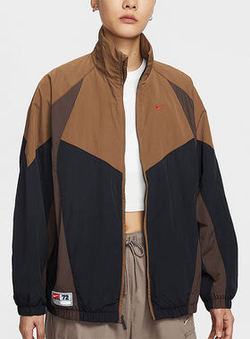 Nike/耐克正品Sportswear女士运动拼接宽松立领外套IO0478-010