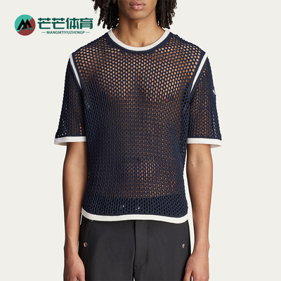 Adidas/阿迪达斯正品三叶草新款男蓝白色经典街头短袖T恤KA7052